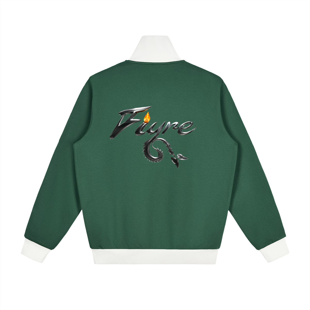 FIYRE-Contrast Side Stripe Fleece Track Jacket