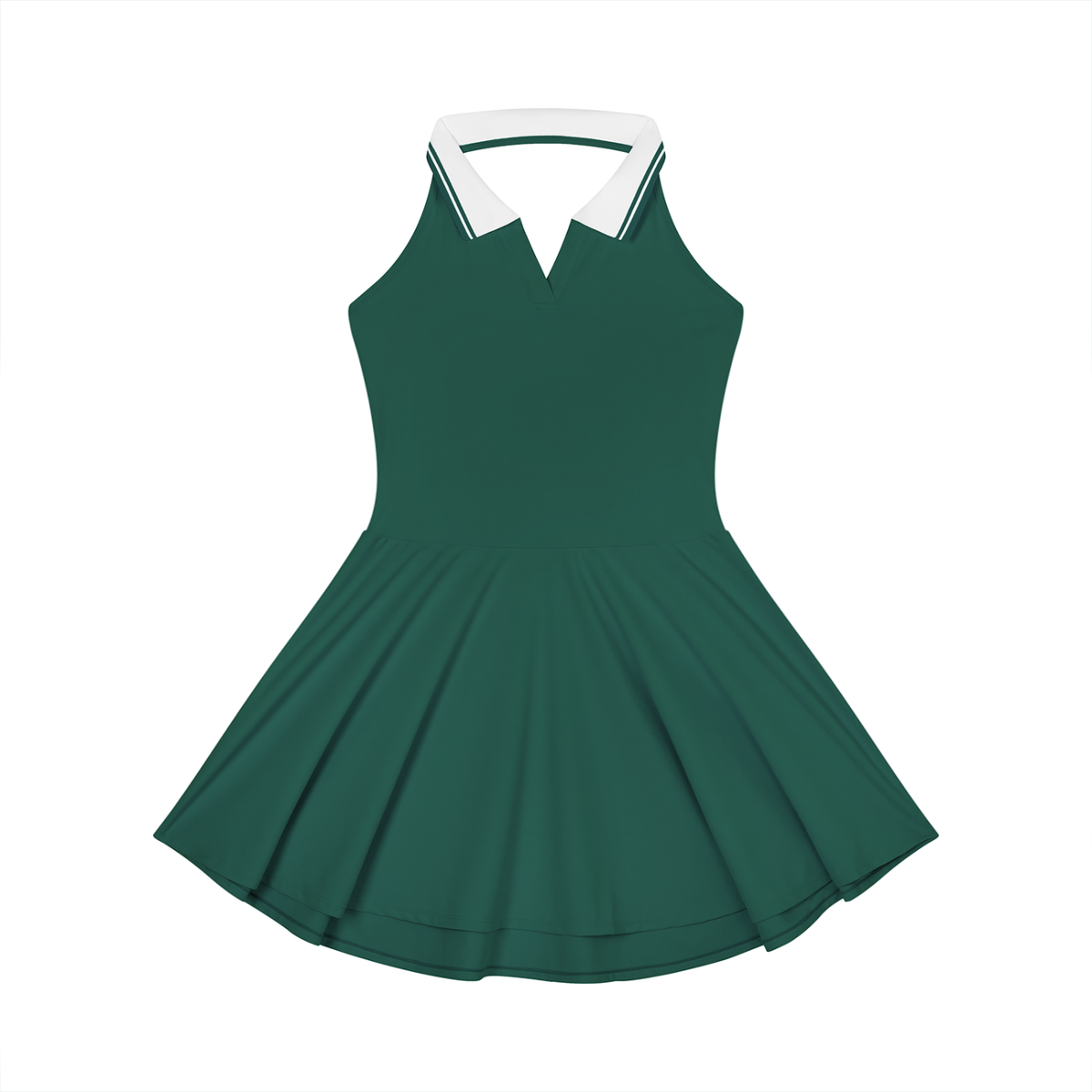 FIYRE Women's Collared Halter A-Line Tennis Dress