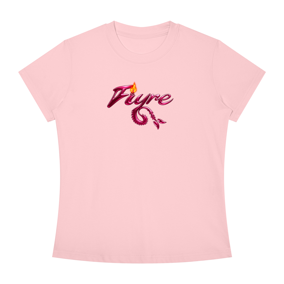 FIYRE-Women's Slim Fit Crewneck T-Shirt