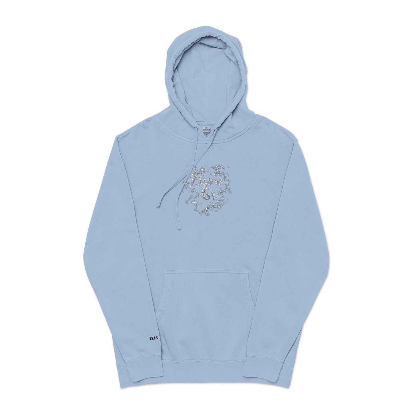 FIYRE  Blue Galaxy Blossom Pigment-Dyed Sweatshirt