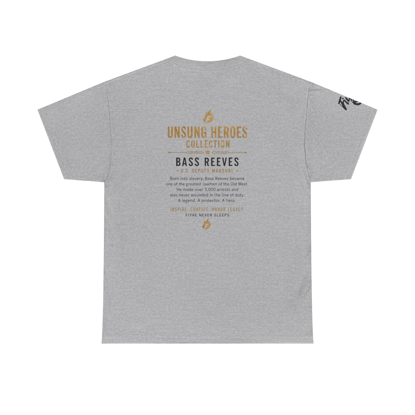 Bass Reeves Portrait Tee — Unsung Heroes Western Lawman T‑Shirt