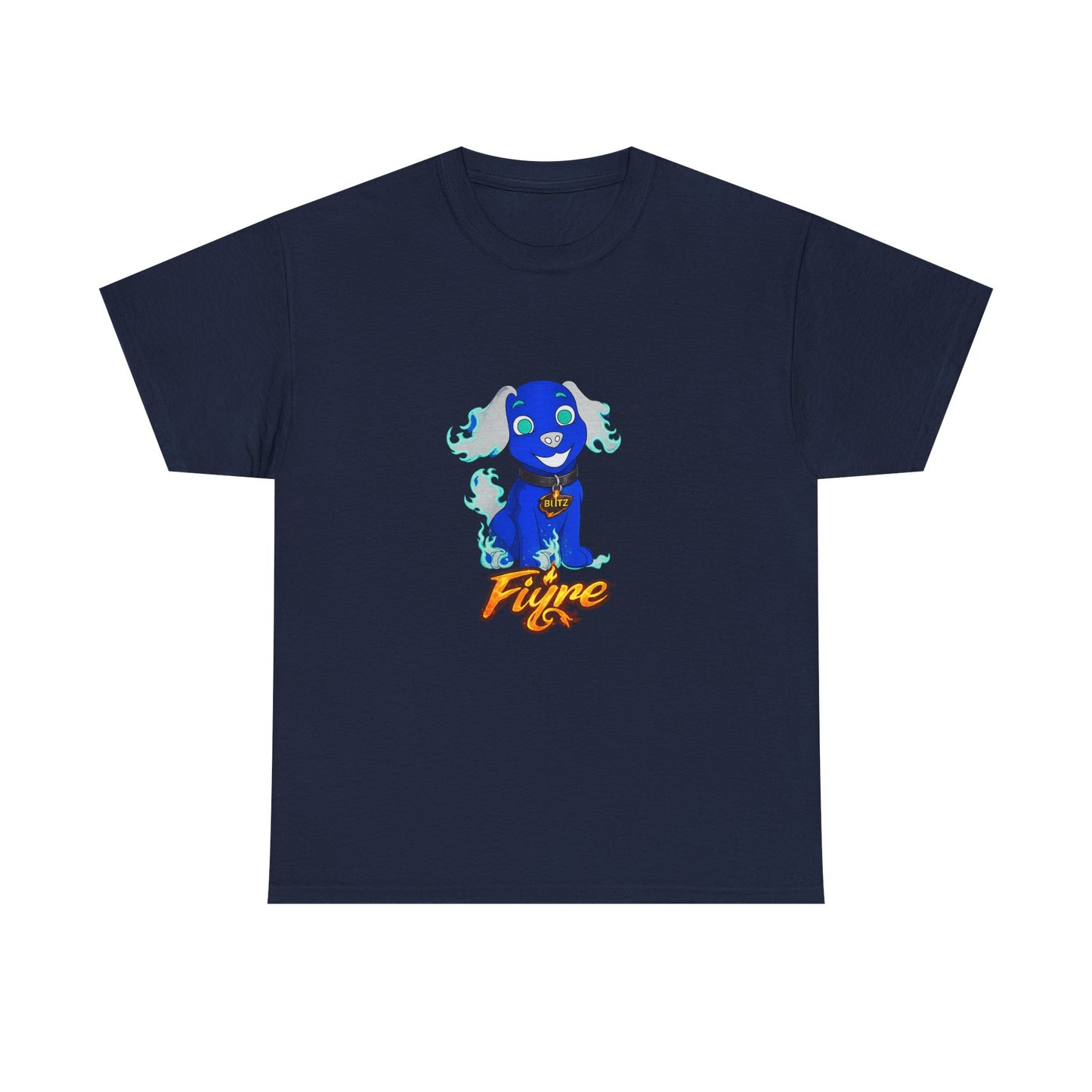 FIYRE Blitz Anime Dog Graphic Tee with "Fyre" Logo