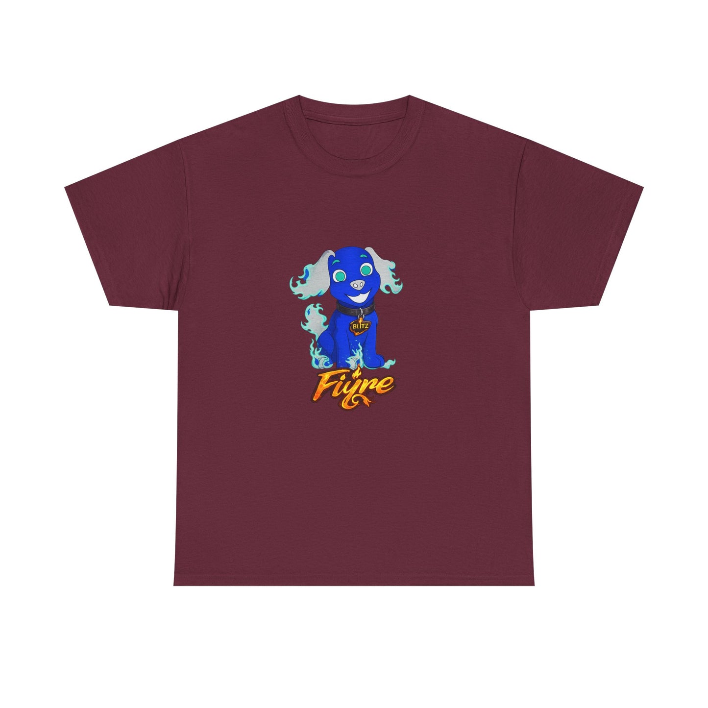 FIYRE Blitz Anime Dog Graphic Tee with "Fyre" Logo