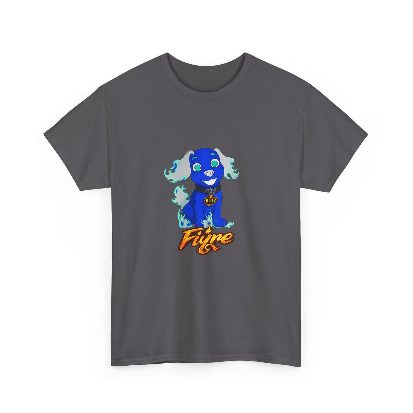 FIYRE Blitz Anime Dog Graphic Tee with "Fyre" Logo