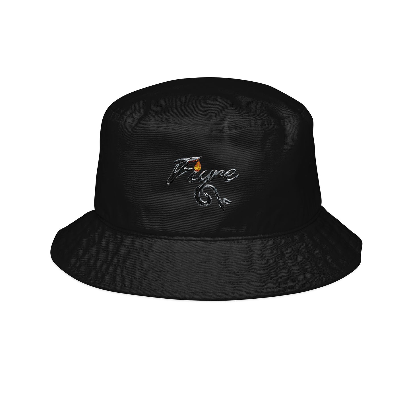 FIYRE Bucket Hat — Embroidered 'Vibe' Flame Accent