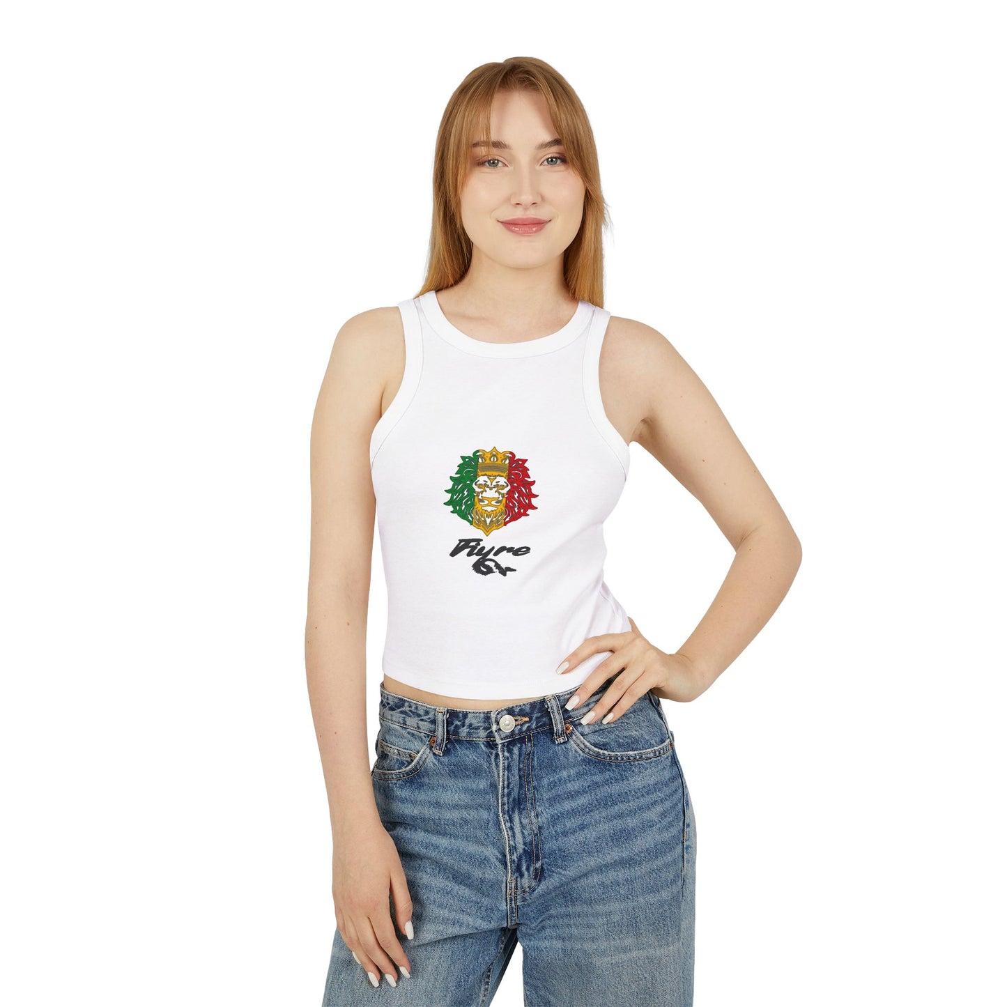 FIYRE Pyro 64 Women's Cropped Racerback Tank