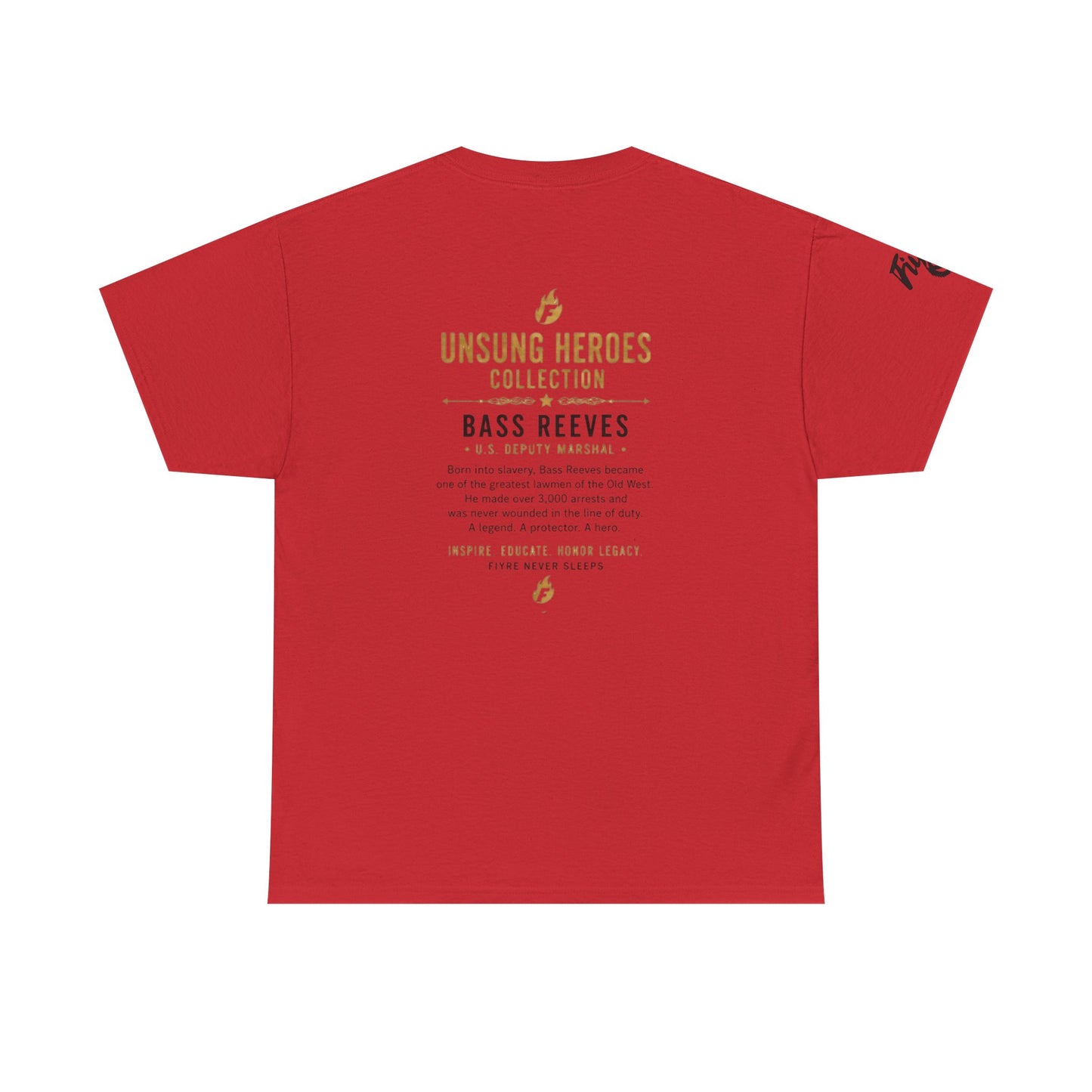 Bass Reeves Portrait Tee — Unsung Heroes Western Lawman T‑Shirt