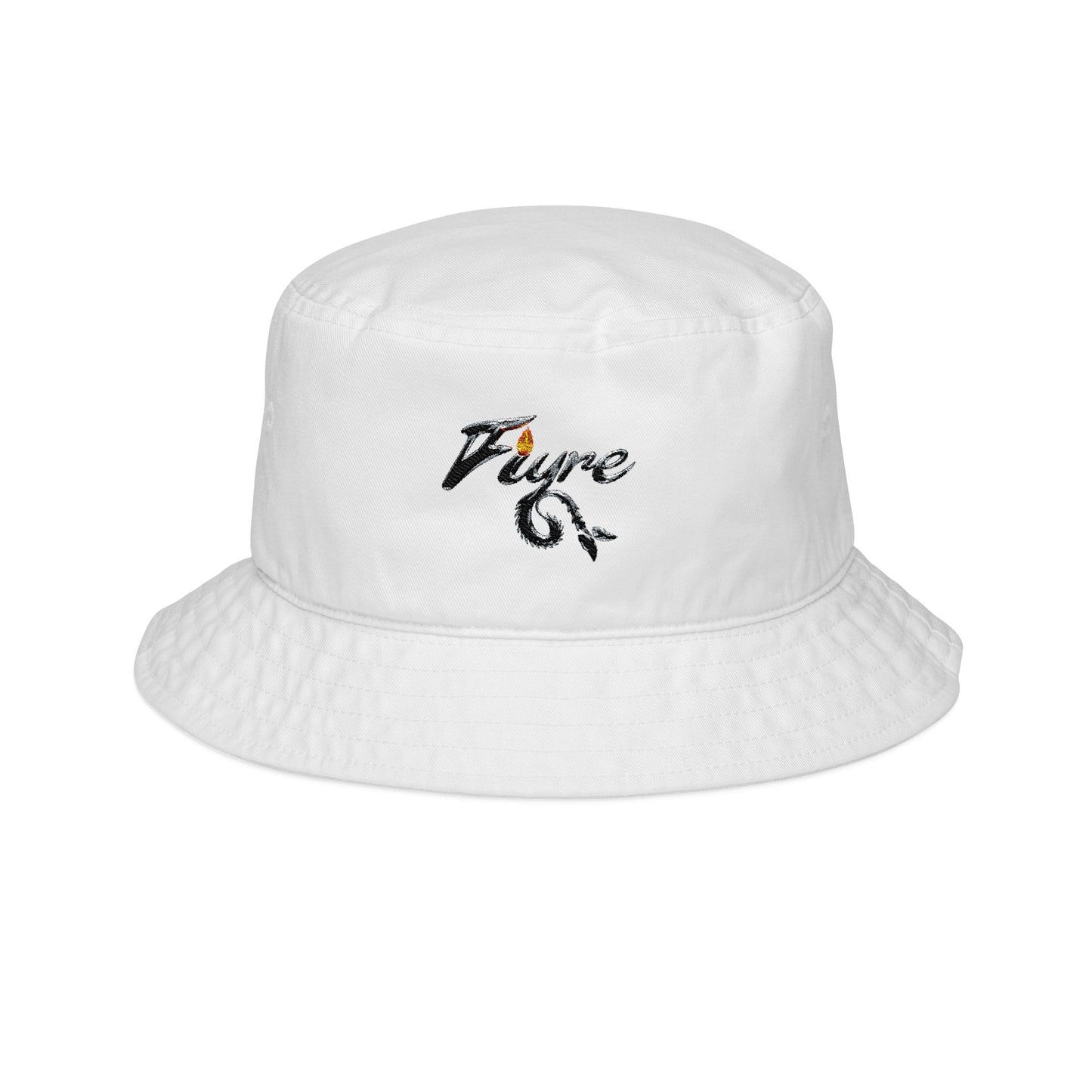FIYRE Bucket Hat — Embroidered 'Vibe' Flame Accent