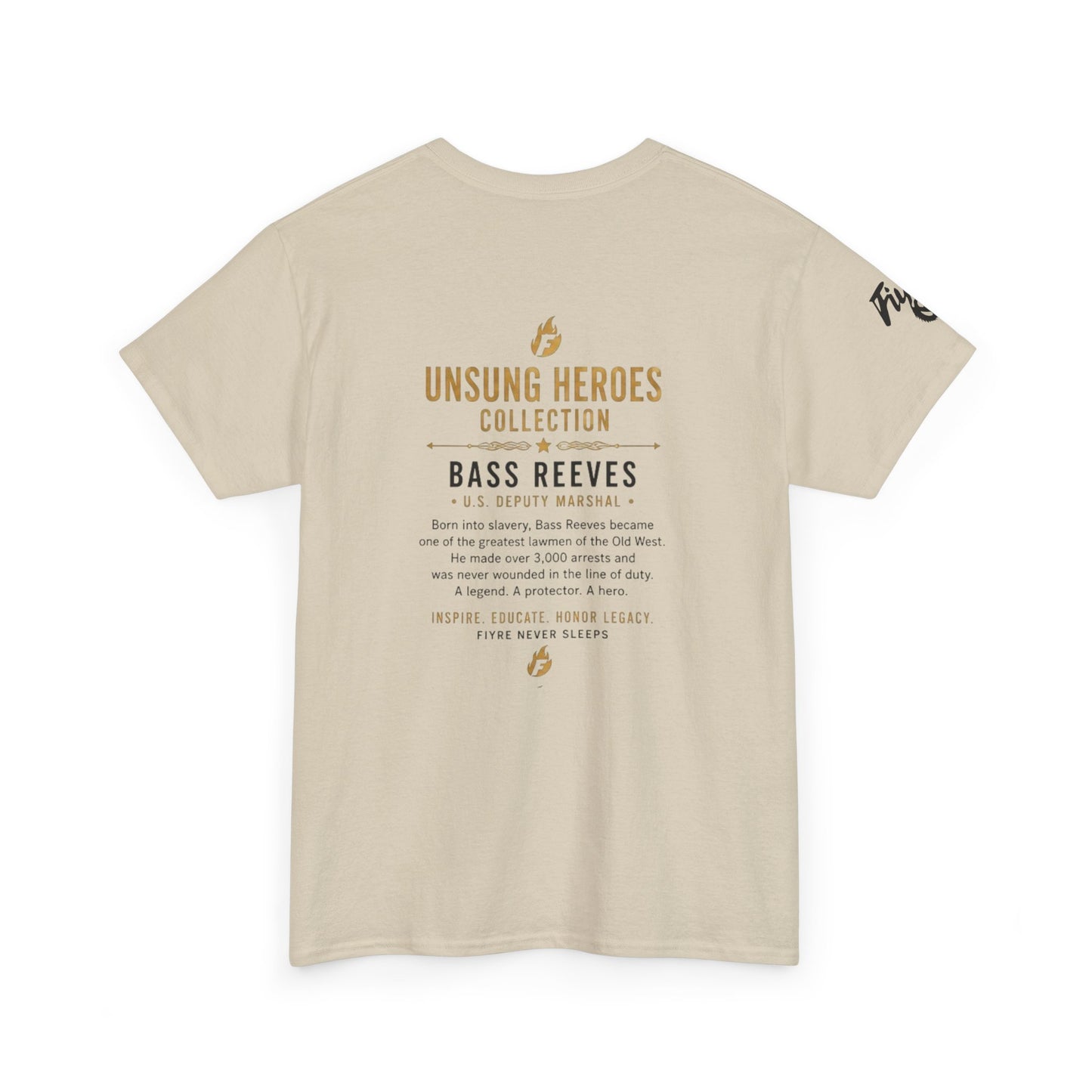 Bass Reeves Portrait Tee — Unsung Heroes Western Lawman T‑Shirt