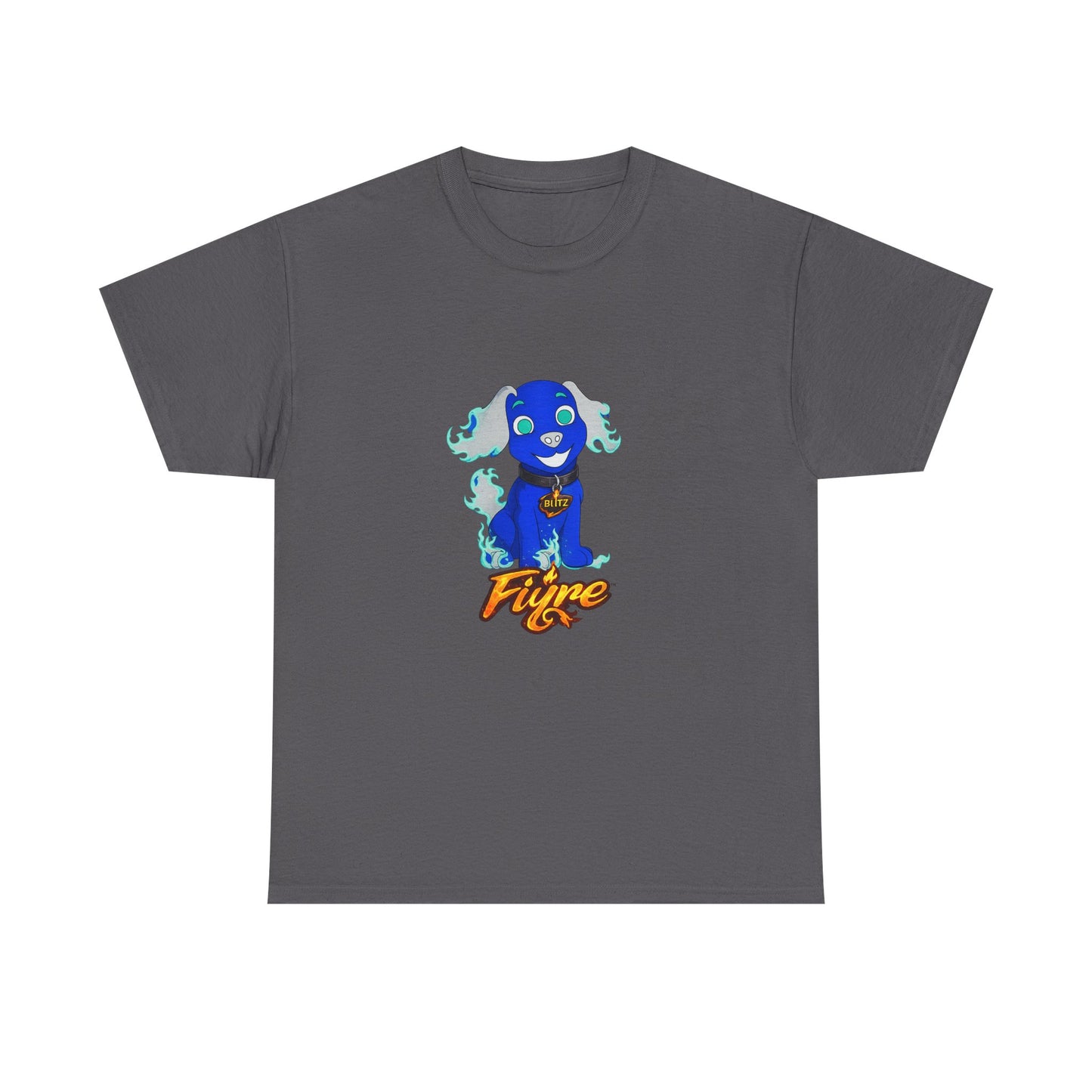 FIYRE Blitz Anime Dog Graphic Tee with "Fyre" Logo