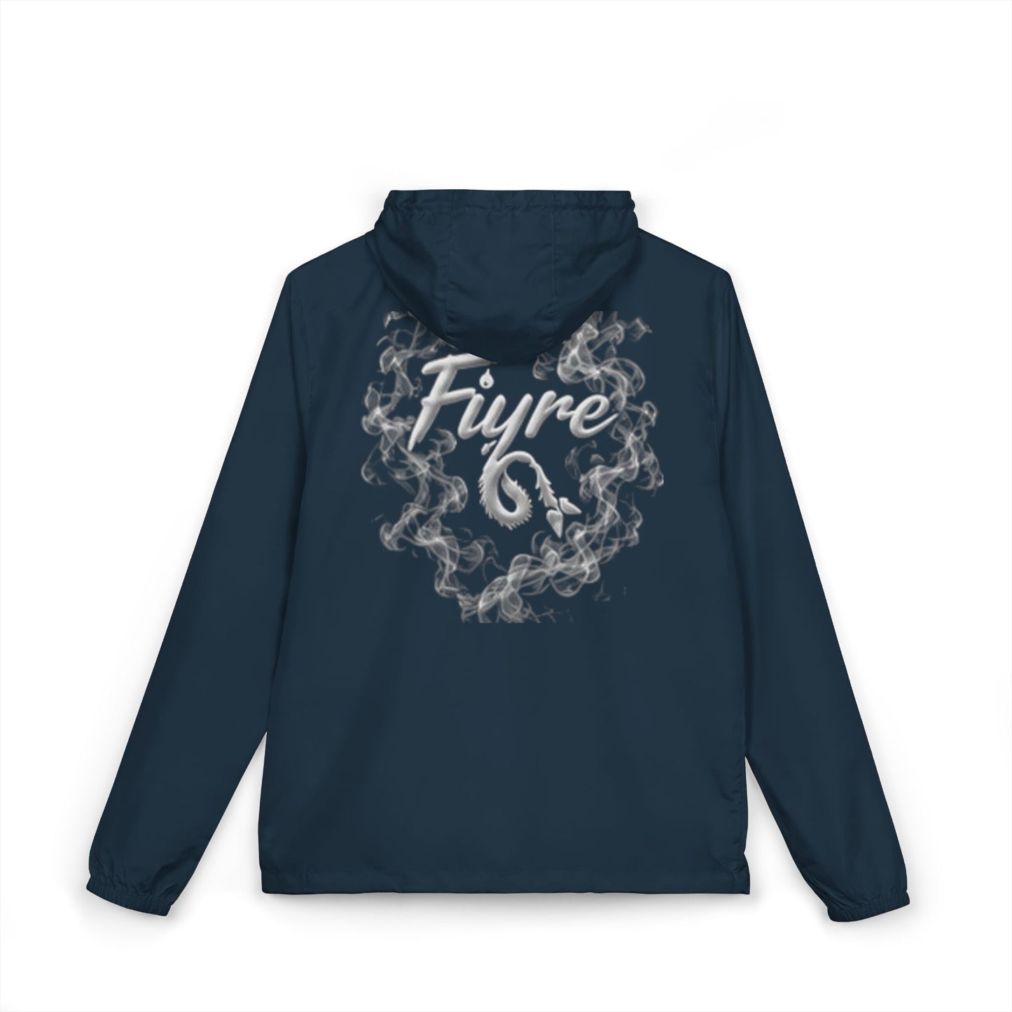 FIYRE Windbreaker Jacket Script Camo Zip-Up Hooded Windbreaker