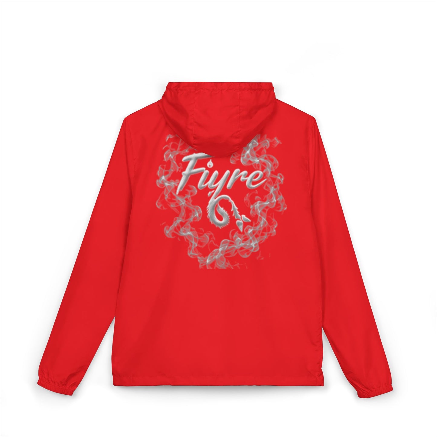 FIYRE Windbreaker Jacket Script Camo Zip-Up Hooded Windbreaker