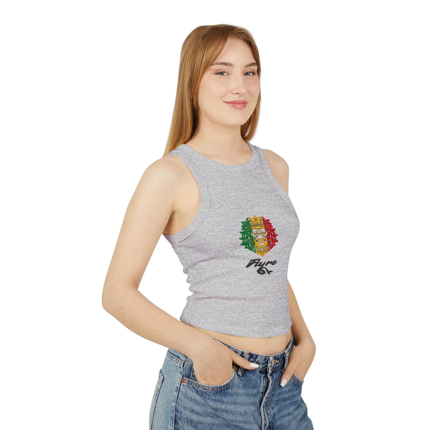FIYRE Pyro 64 Women's Cropped Racerback Tank