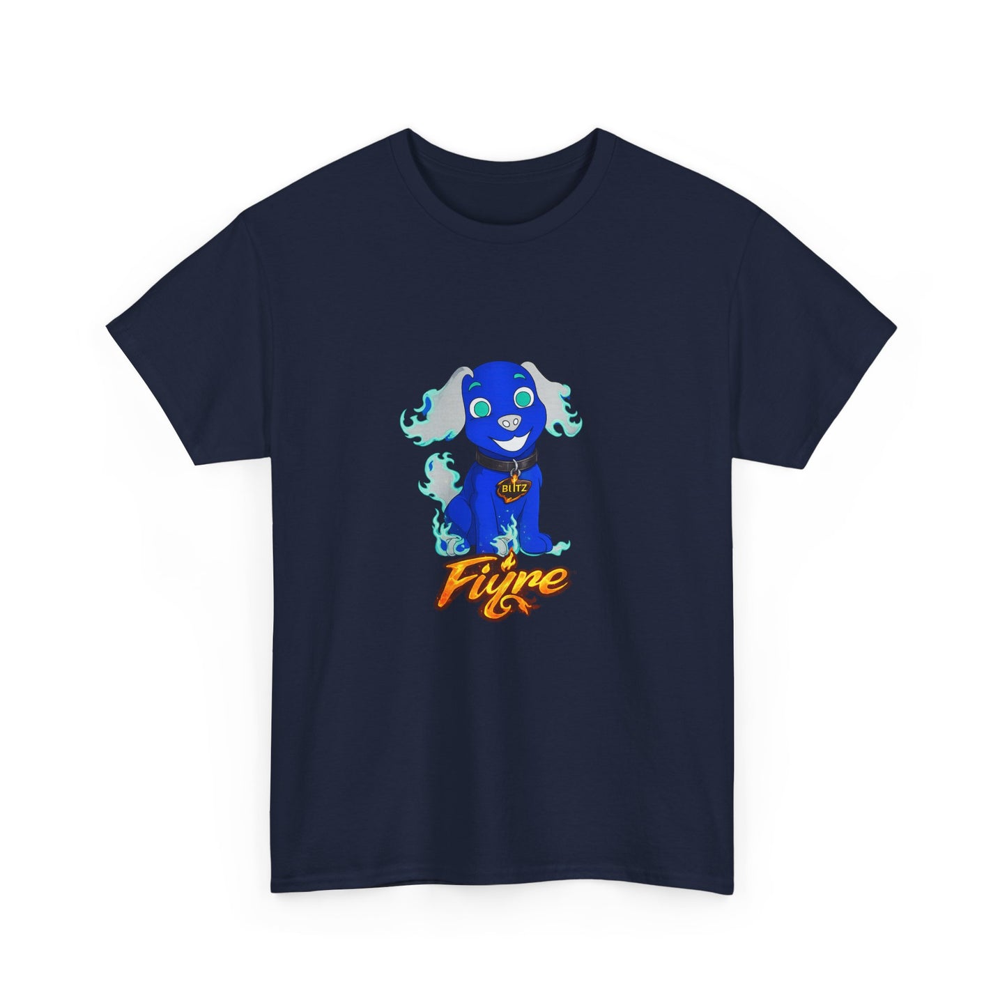 FIYRE Blitz Anime Dog Graphic Tee with "Fyre" Logo