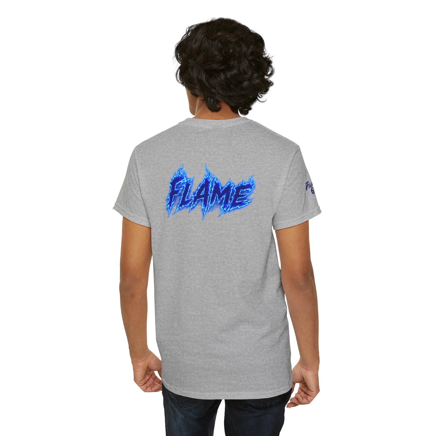 FIYRE Flame Anime Character — Neon 'Flame' Graphic Shirt