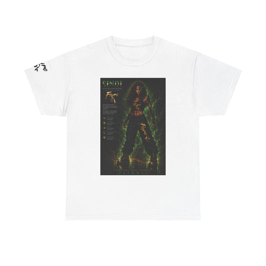 FIYRE Sindi Anime Tee — Neon Green Fantasy Character Poster Shirt