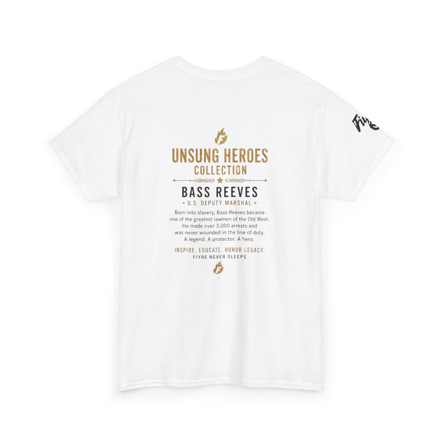 Bass Reeves Portrait Tee — Unsung Heroes Western Lawman T‑Shirt