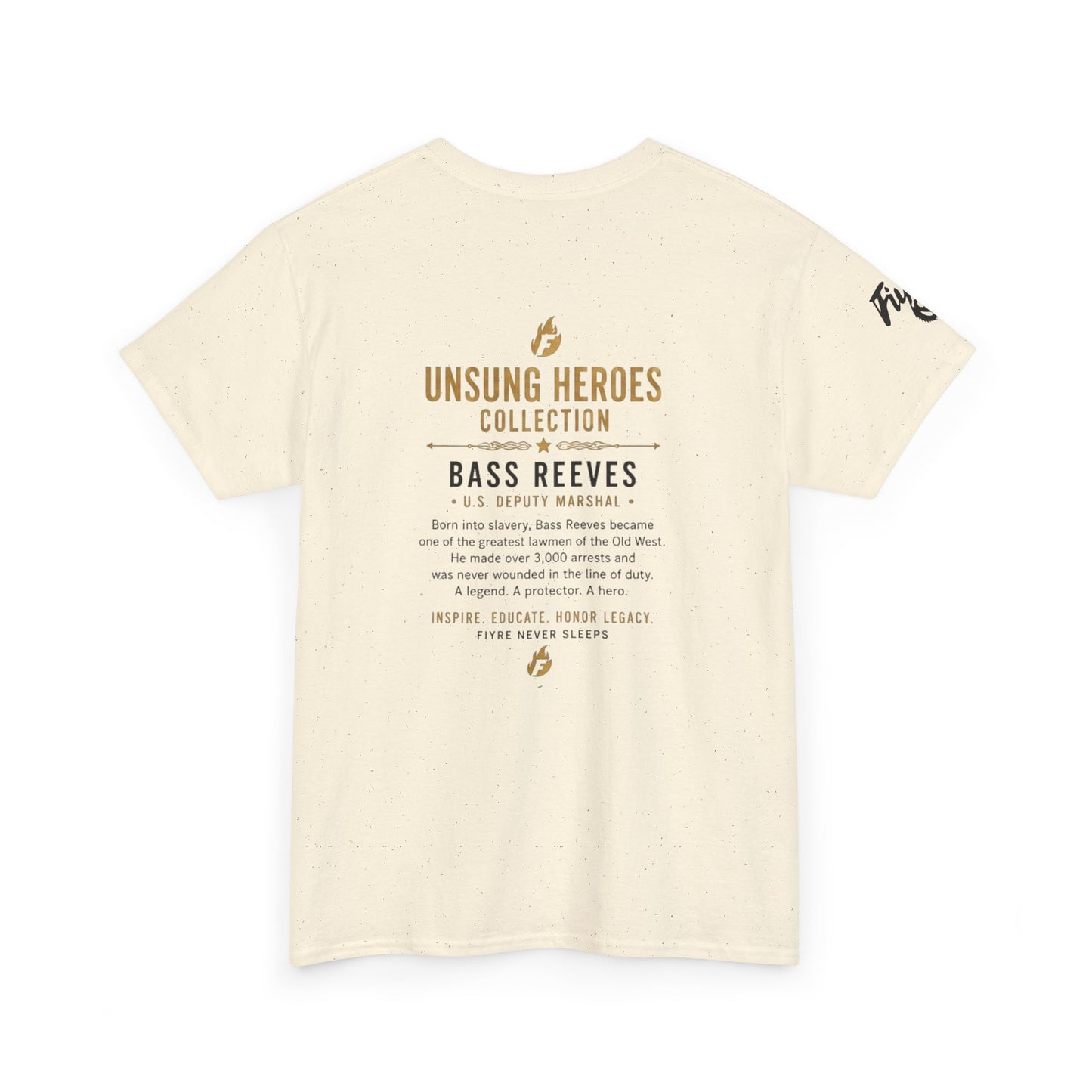 Bass Reeves Portrait Tee — Unsung Heroes Western Lawman T‑Shirt