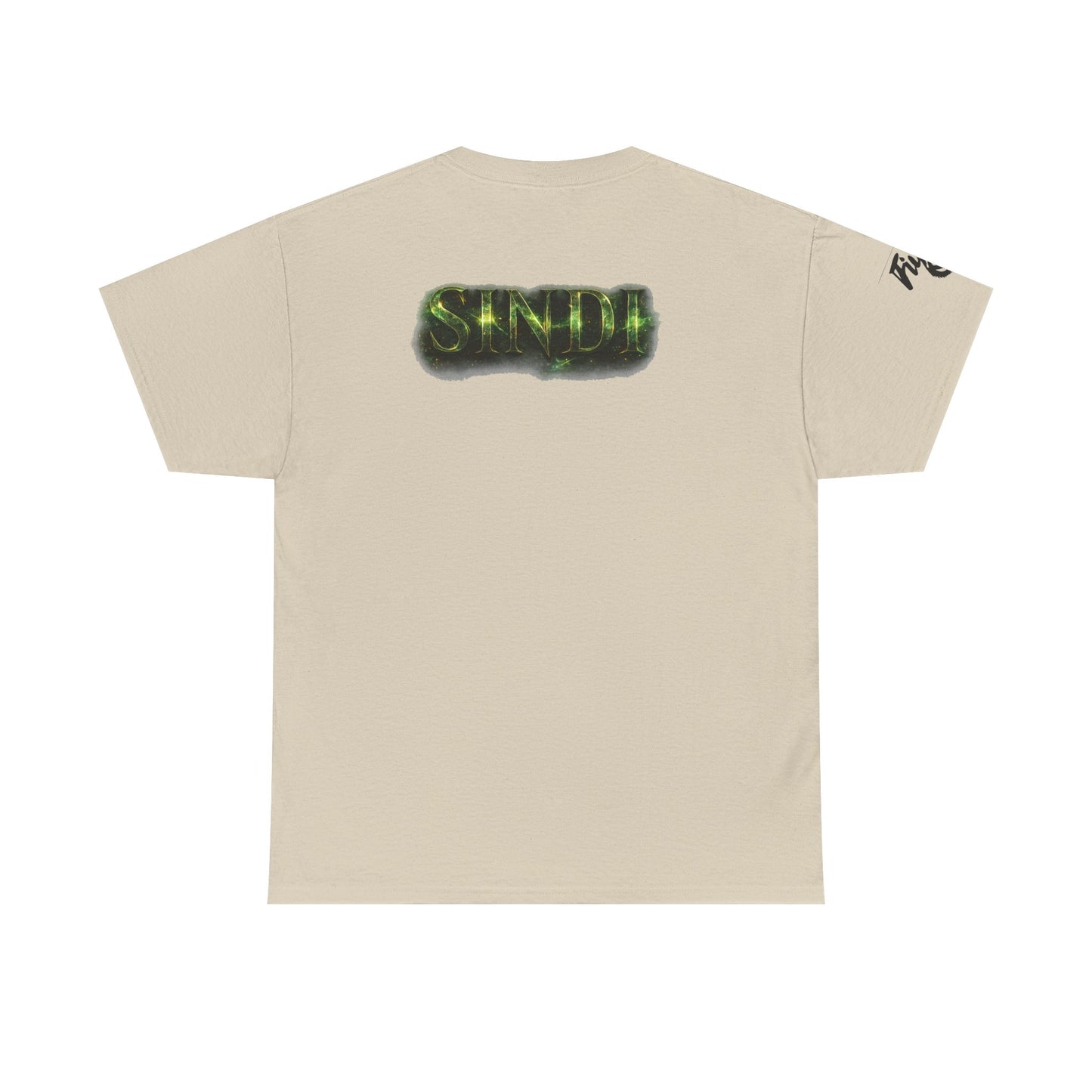FIYRE Sindi Anime Tee — Neon Green Fantasy Character Poster Shirt