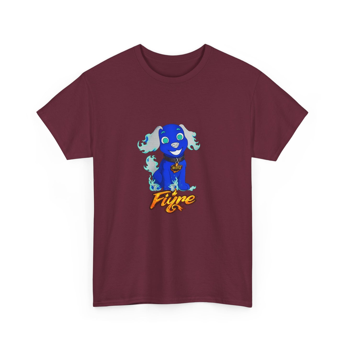 FIYRE Blitz Anime Dog Graphic Tee with "Fyre" Logo