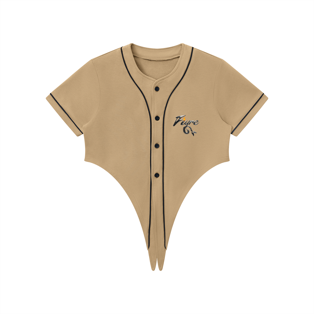 FIYRE-Women's Piping Baseball Jersey