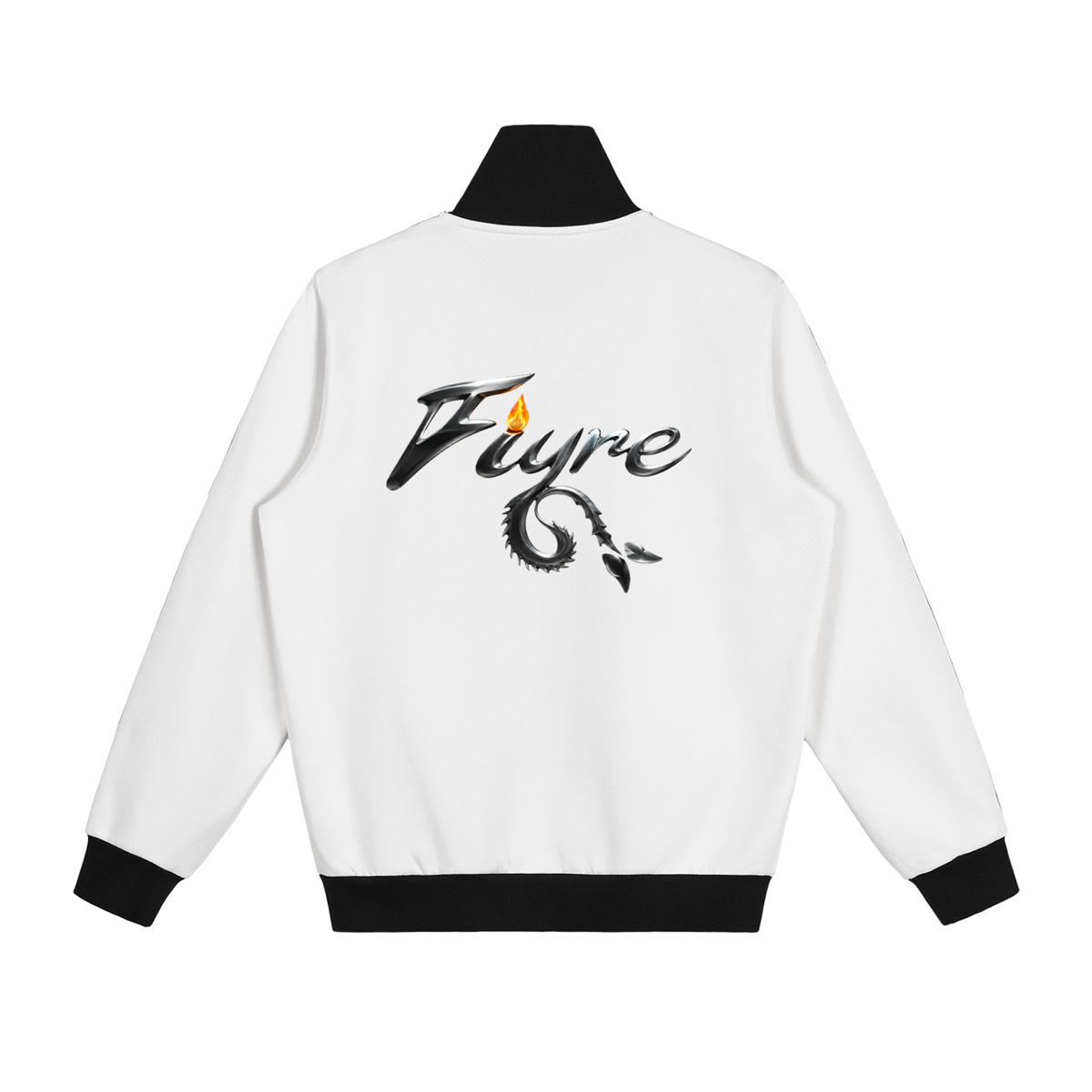 FIYRE-Contrast Side Stripe Fleece Track Jacket