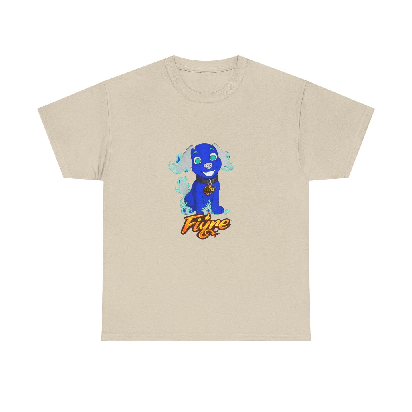 FIYRE Blitz Anime Dog Graphic Tee with "Fyre" Logo