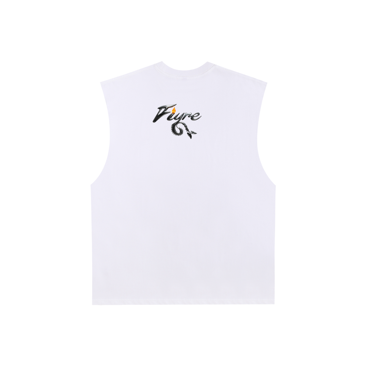 Raw Edge Cotton Tank Top