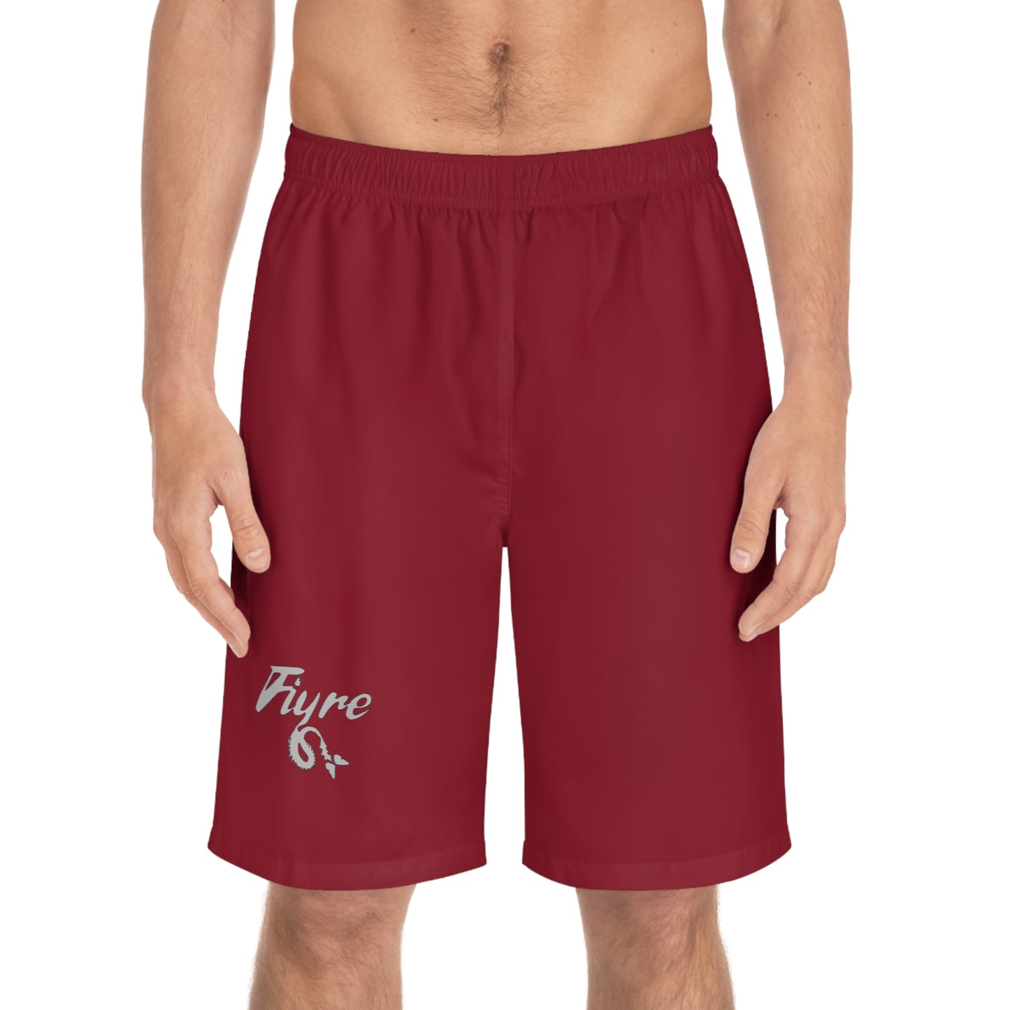 FIYRE Men's Burgundy Board Shorts