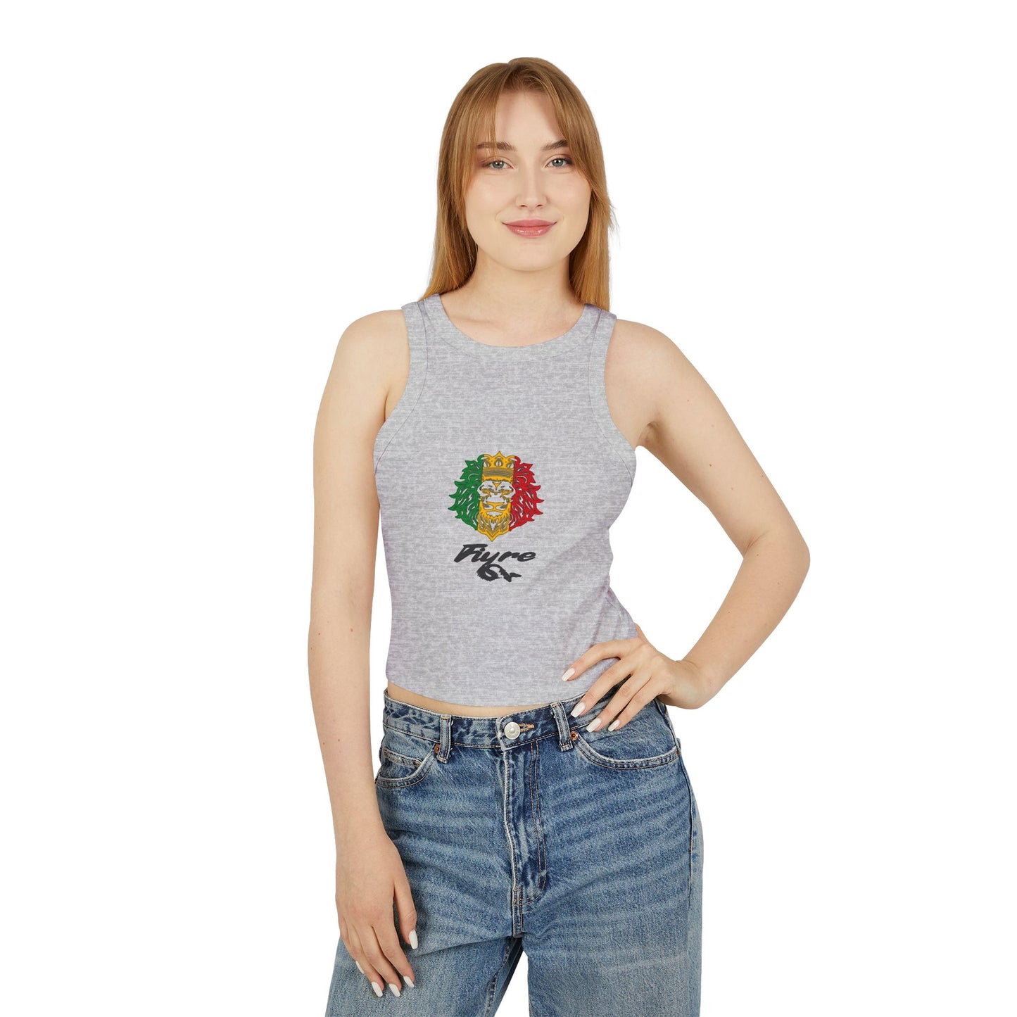 FIYRE Pyro 64 Women's Cropped Racerback Tank