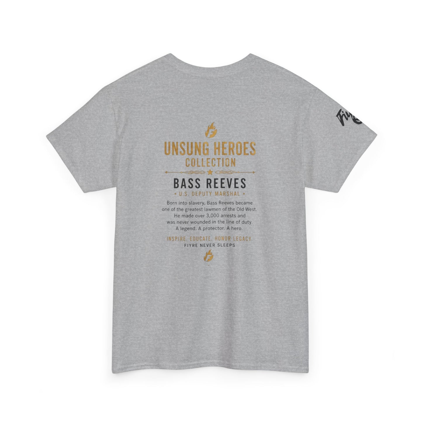 Bass Reeves Portrait Tee — Unsung Heroes Western Lawman T‑Shirt