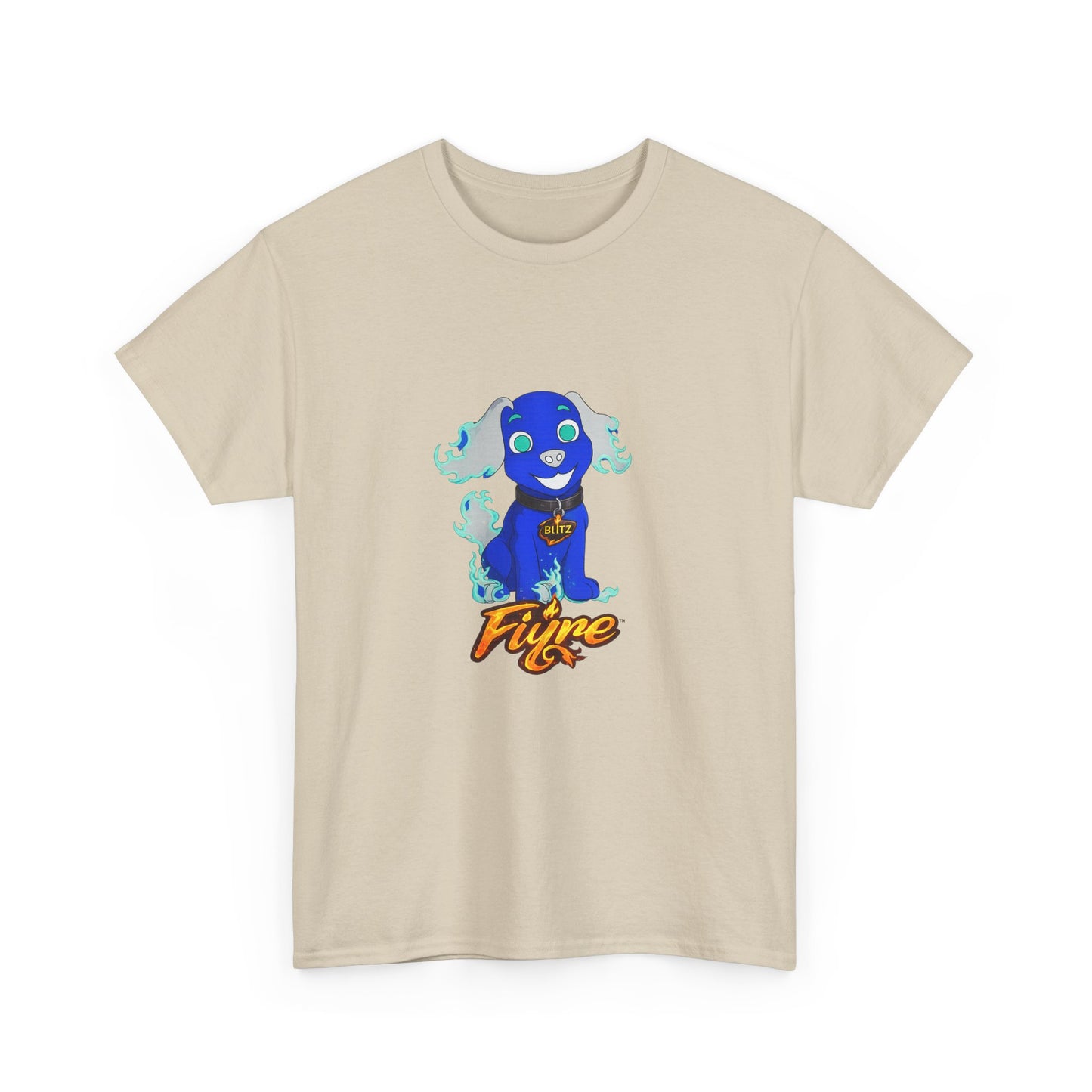 FIYRE Blitz Anime Dog Graphic Tee with "Fyre" Logo