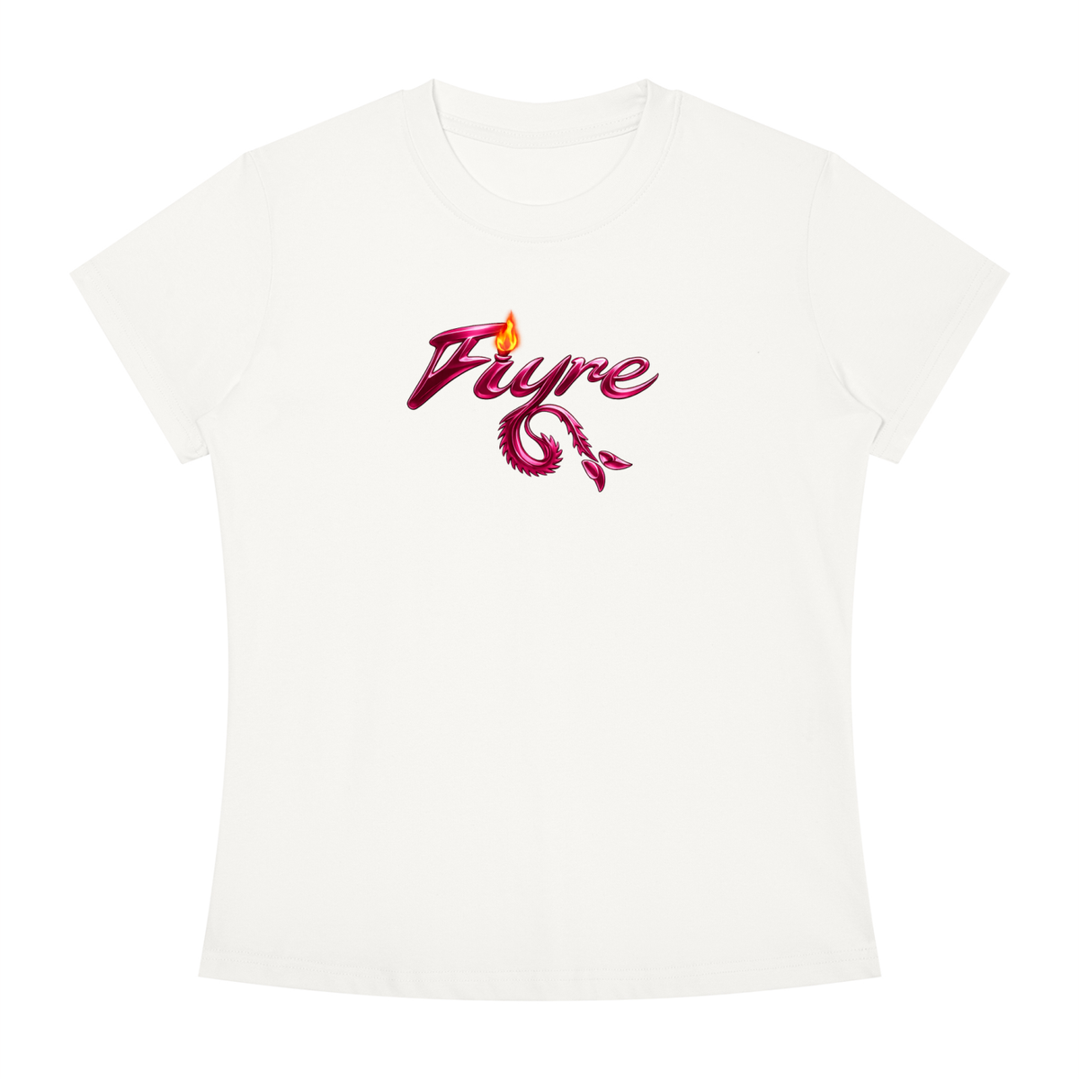 FIYRE-Women's Slim Fit Crewneck T-Shirt
