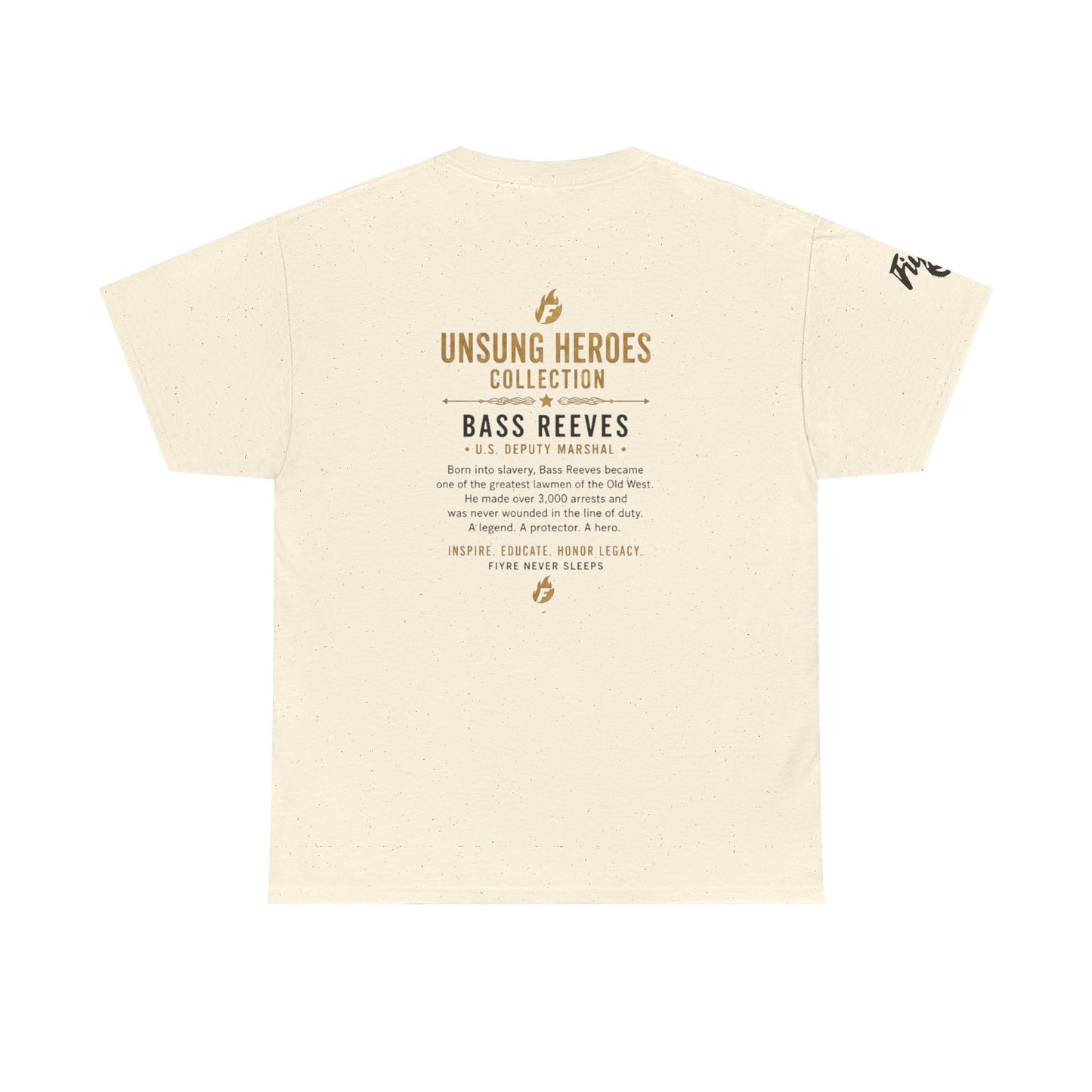 Bass Reeves Portrait Tee — Unsung Heroes Western Lawman T‑Shirt