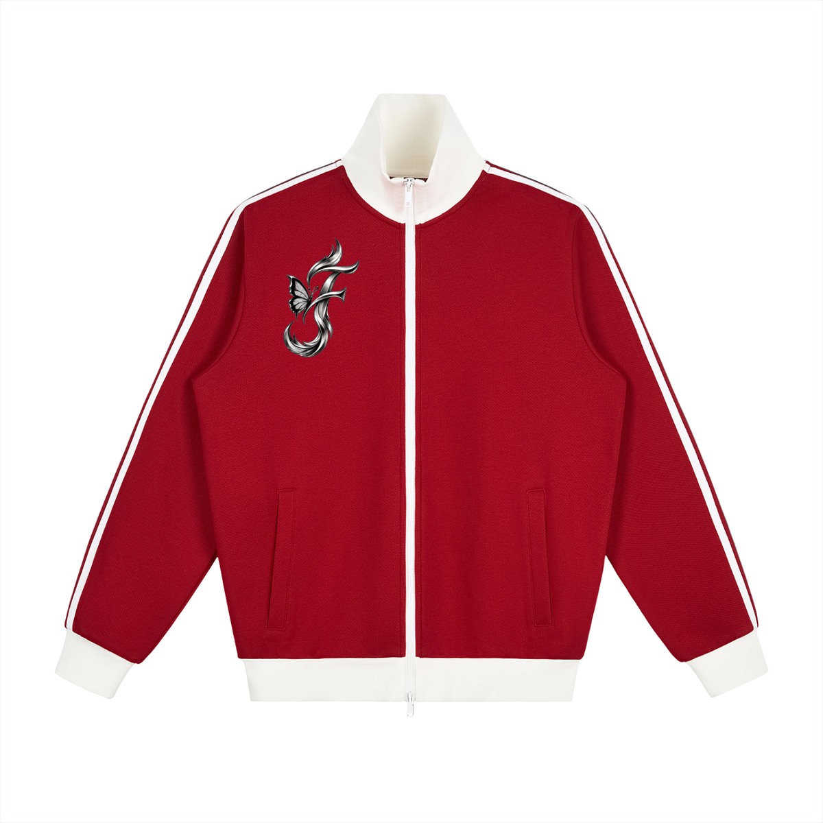 FIYRE-Contrast Side Stripe Fleece Track Jacket