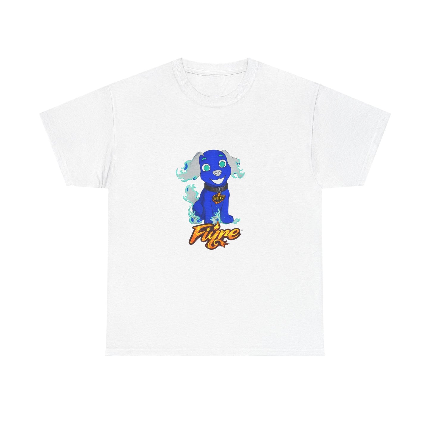 FIYRE Blitz Anime Dog Graphic Tee with "Fyre" Logo