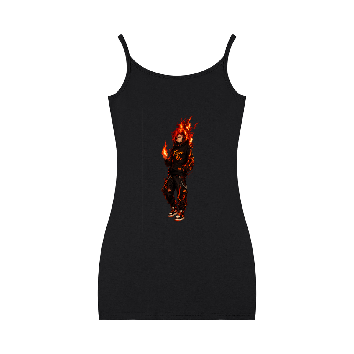FIYRE ANIME -Women's Solid Tight Sleeveless Dress