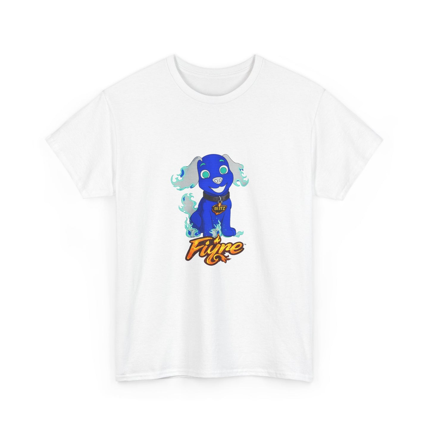 FIYRE Blitz Anime Dog Graphic Tee with "Fyre" Logo