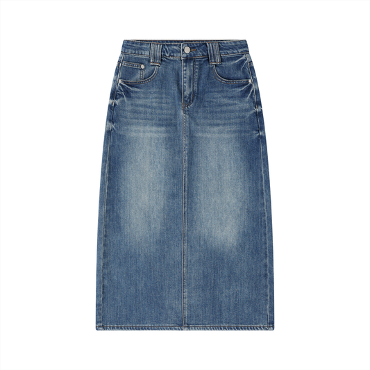 FIYRE-Women’s Vintage Wash Denim Skirt