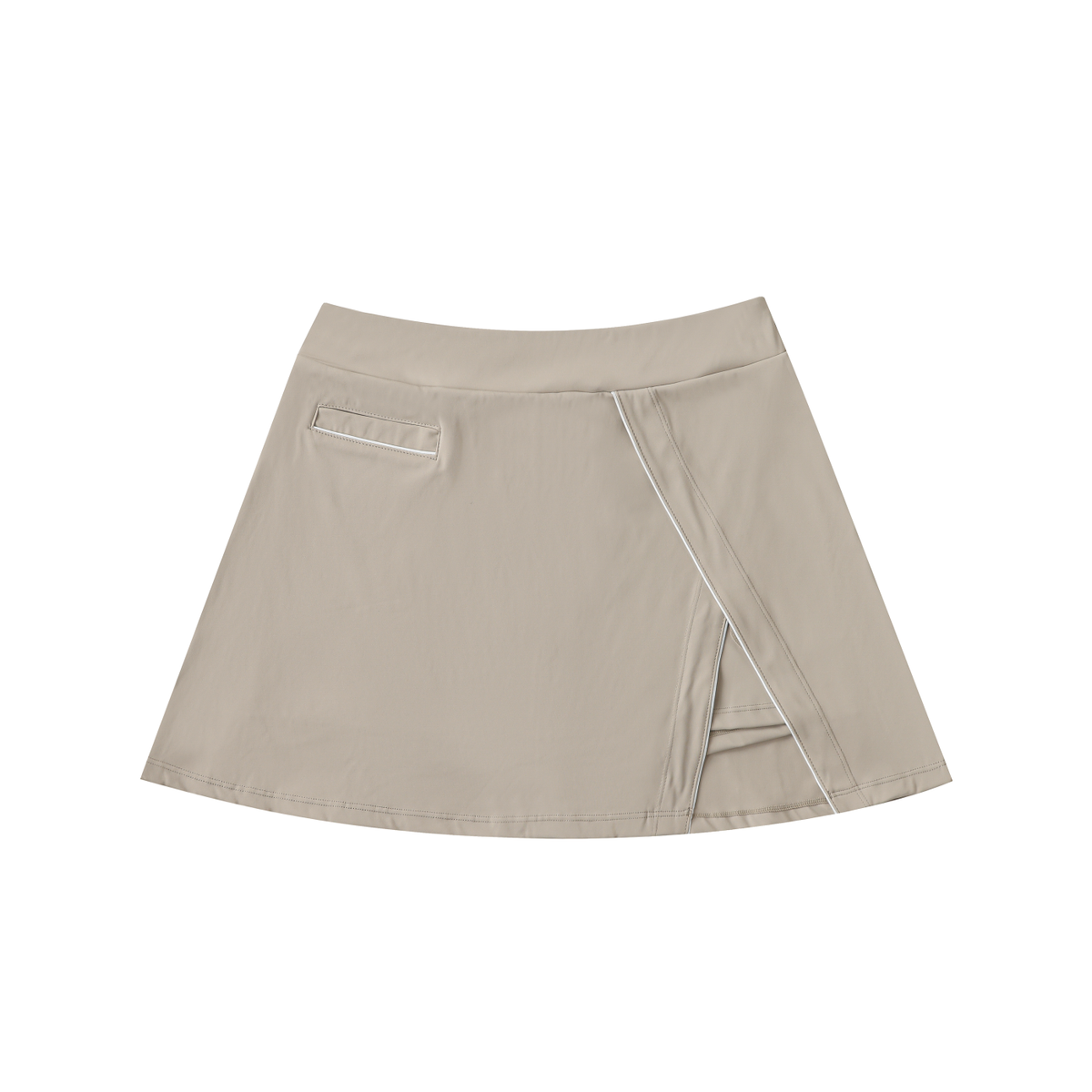 FIYRE-High-Waist Pocketed A-Line Skirt