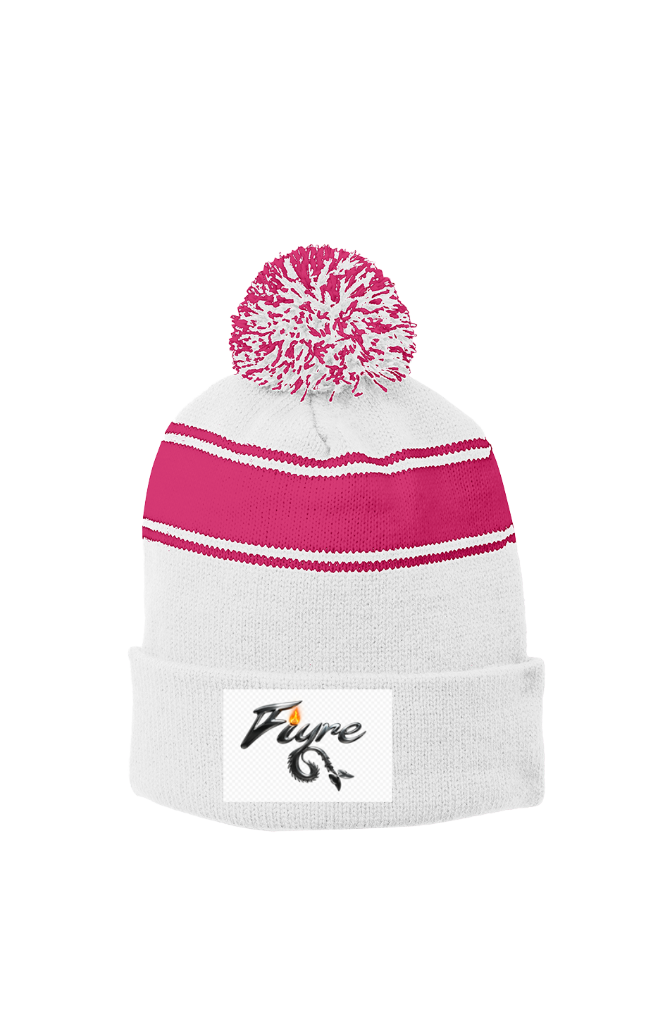FIYRE Stripe Pom Beanie