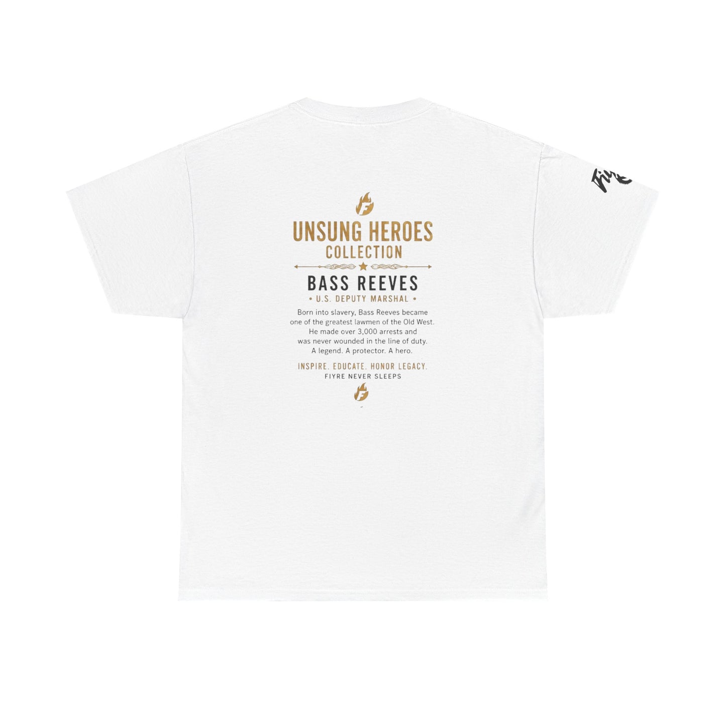Bass Reeves Portrait Tee — Unsung Heroes Western Lawman T‑Shirt