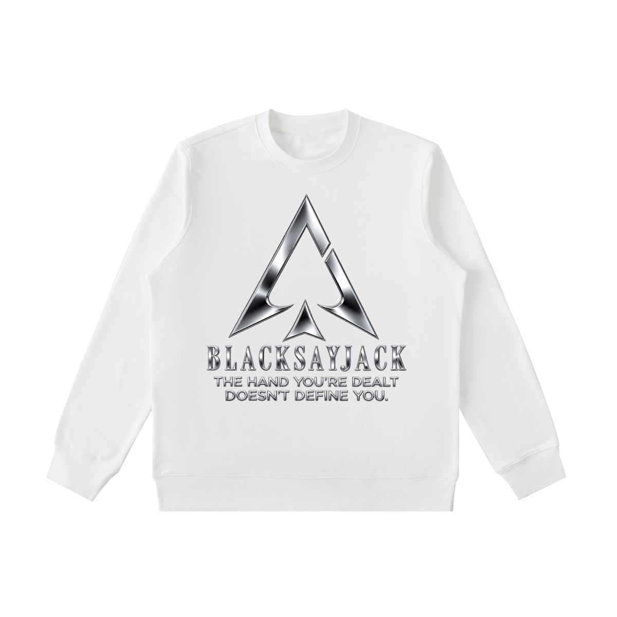 FIYRE Blacksayjack- Essential Heavyweight Crewneck Sweatshirt Logo2
