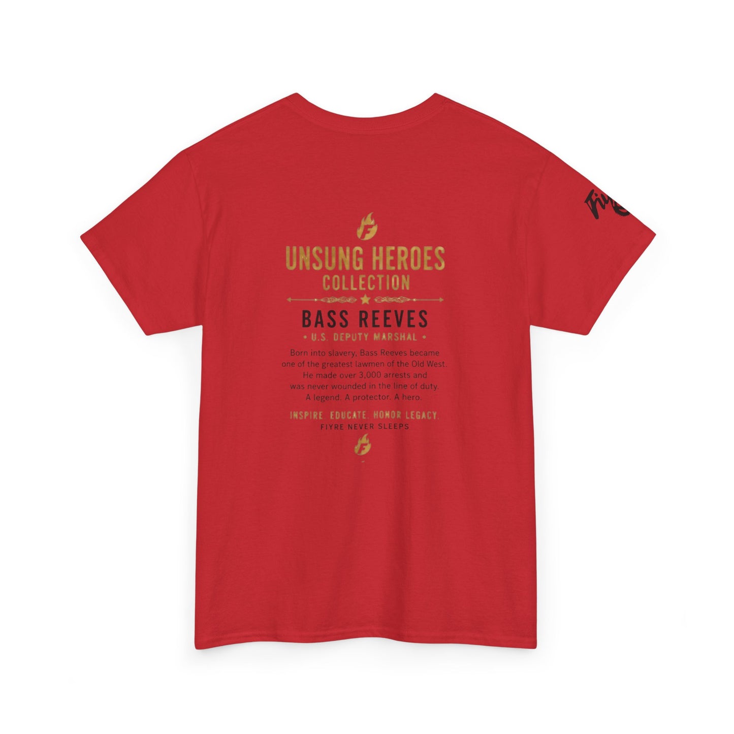 Bass Reeves Portrait Tee — Unsung Heroes Western Lawman T‑Shirt