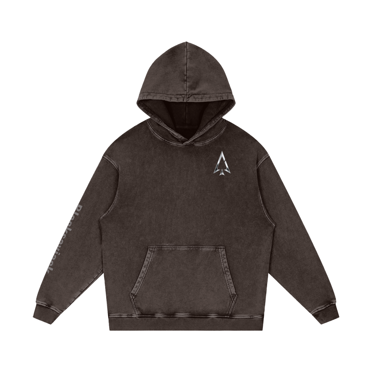 FIYRE Blacksayjack- Snow Washed Loose Cotton Hoodie Logo2