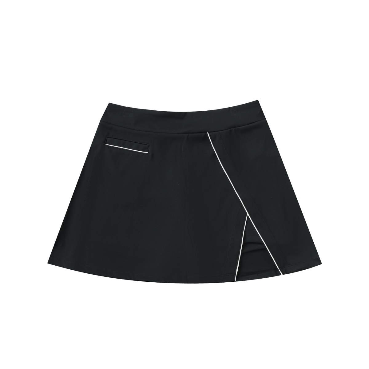 FIYRE-High-Waist Pocketed A-Line Skirt