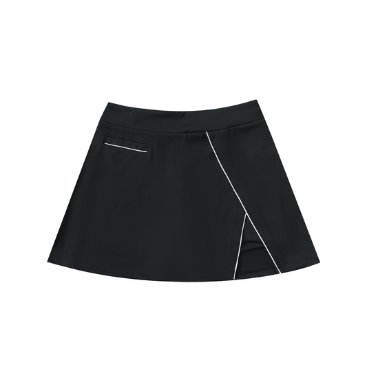 FIYRE-High-Waist Pocketed A-Line Skirt