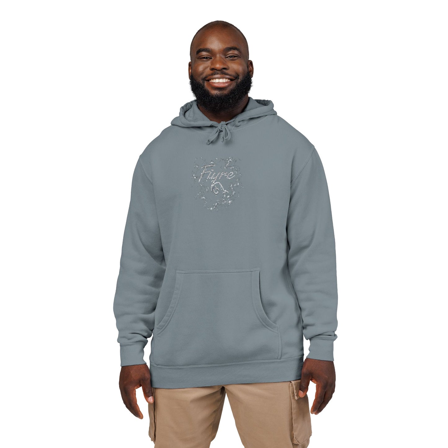 FIYRE  Blue Galaxy Blossom Pigment-Dyed Sweatshirt