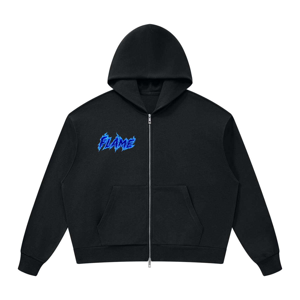 FIYRE ANIME Unisex Drop Shoulder Full Zip Hoodie (FLAME)