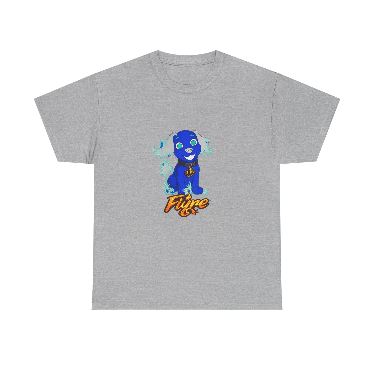 FIYRE Blitz Anime Dog Graphic Tee with "Fyre" Logo